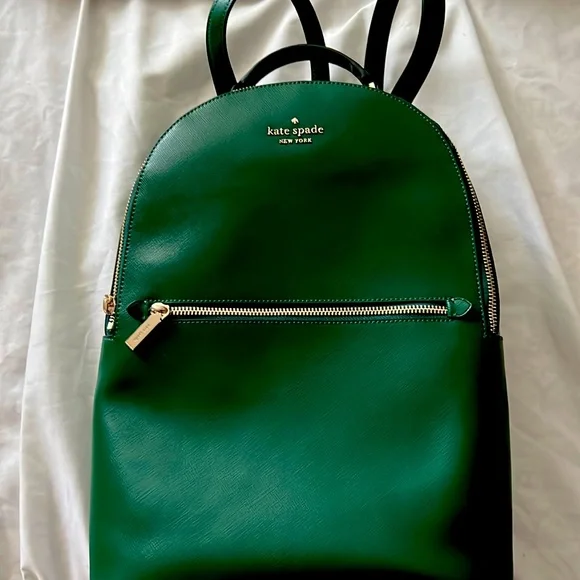 Green Kate Spade Backpack - Never Used NWT KATE SPADE Chelsea Fern Foliage Medium Backpack In Green  main image 2